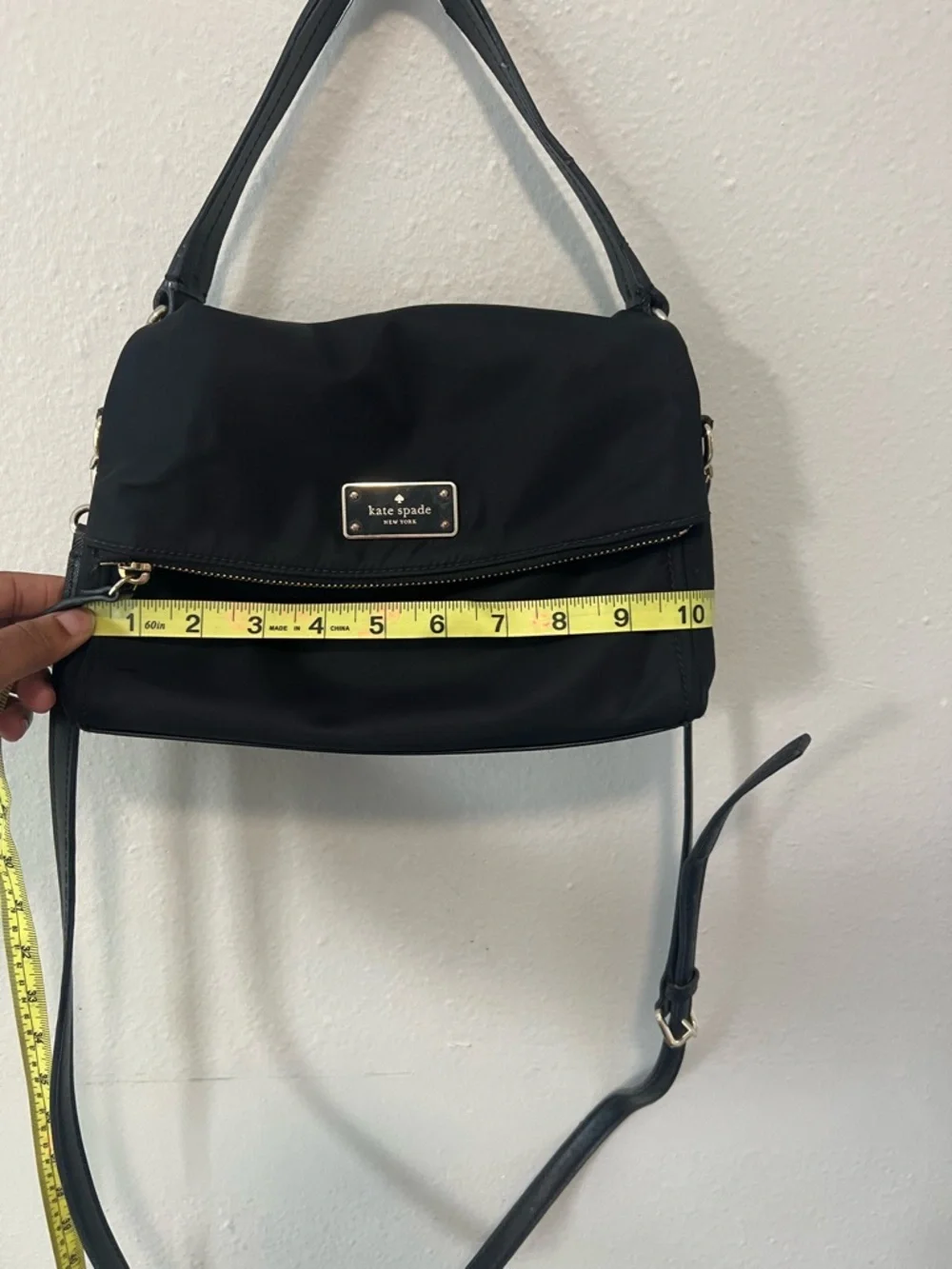 Kate Spade Black Nylon Shoulder Bag Crossbody Miri